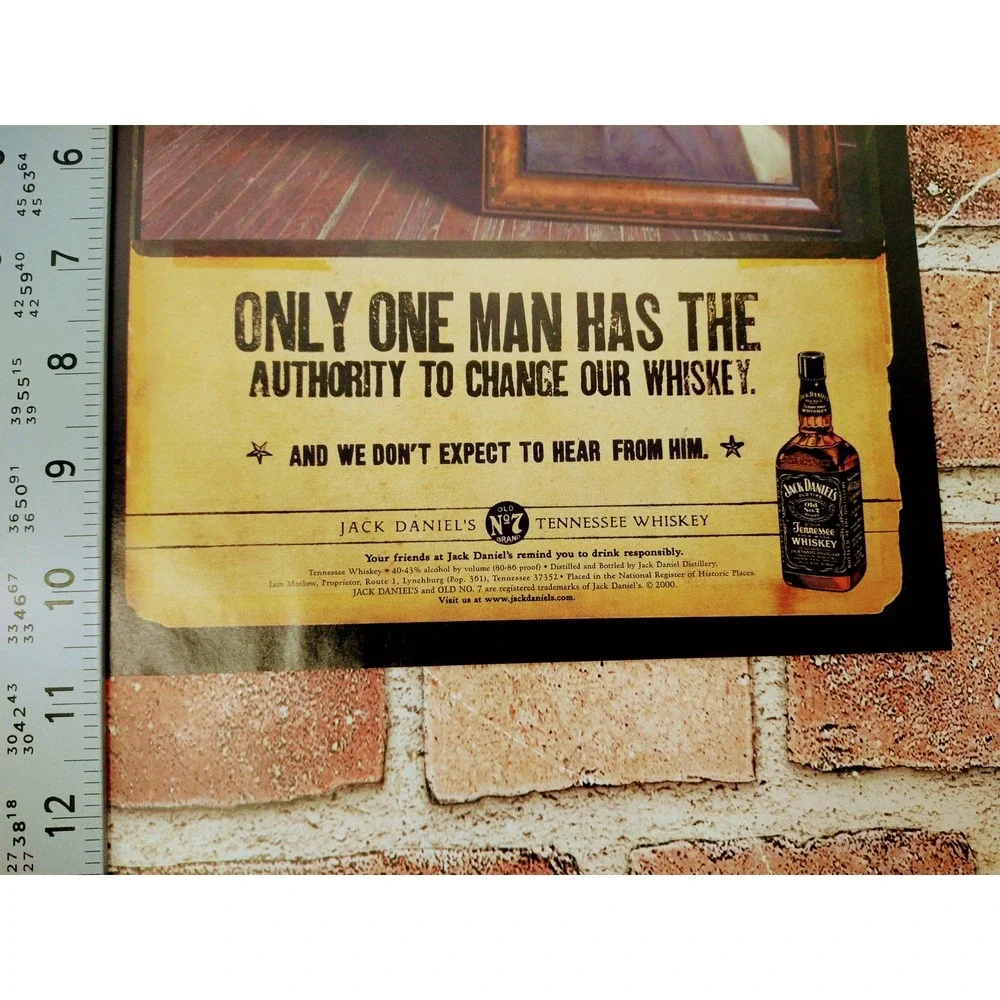 2001 Jack Daniels‎ Print Ad Rustic Portrait Whiskey Authority Old No. 7 - Picture 8 of 8